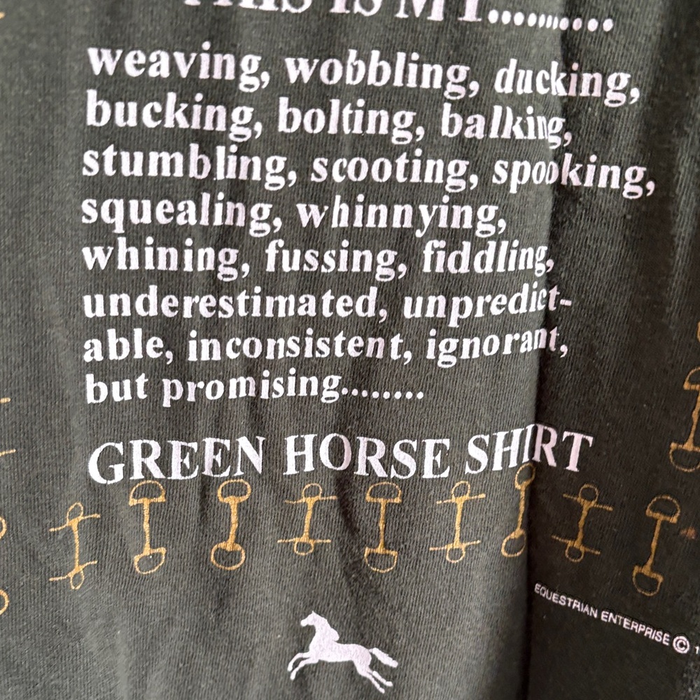 Gildan Green Horse Graphic Tee